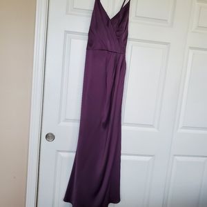 David's Bridal Gown. Beautiful Plum Color. Womens Size 8.
